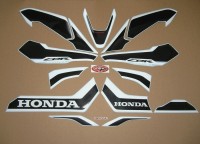 Honda CBR 1000RR 2017 - Rot/Schwarz/Weiße US Version - Dekorset
