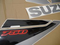 Suzuki GSX-R 750 2005 - Darkblue/Black Version - Decalset