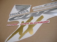Honda CBR 1100XX 2002 - Schwarze Version - Dekorset