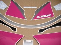 Honda CBR 600 F2 - Schwarz/Blau/Pink Version - Dekorset