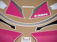 Honda CBR 600 F2 - Black/Blue/Pink Version - Decalset