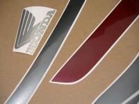 Honda CBR 600 F2 - Burgunder/Grau/Schwarz Version - Dekorset