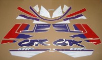 Honda CBR 600 F2 - Red/Purple/White Version - Decalset