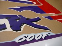 Honda CBR 600 F2 - Red/Purple/White Version - Decalset