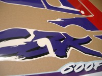 Honda CBR 600 F2 - Red/Purple/White Version - Decalset