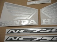 Honda NC750S 2016 - Schwarz Version - Dekorset