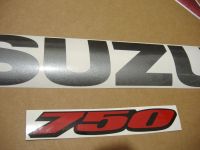 Suzuki GSX-R 750 2006 - Burgunder/Schwarze Version - Dekorset