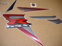 Suzuki GSX-R 750 2006 - Burgundy/Black Version - Decalset