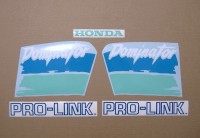 Honda NX 650 DOMINATOR 1991 - Blue/Green Version - Decalset