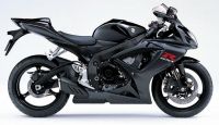 Suzuki GSX-R 750 2007 - Schwarze Version - Dekorset