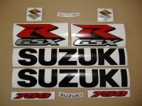 Suzuki GSX-R 750 2007 - Schwarze Version - Dekorset