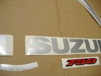 Suzuki GSX-R 750 2007 - Schwarz/Silber Version - Dekorset