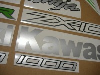 Kawasaki ZX-10R 2015 - Schwarze Version - Dekorset