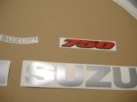 Suzuki GSX-R 750 2007 - Darkblue/Black Version - Decalset