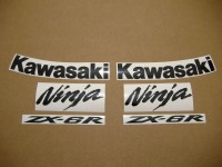 Kawasaki ZX-6R 2011 - Weiße Version - Dekorset