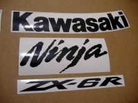 Kawasaki ZX-6R 2011 - Weiße Version - Dekorset