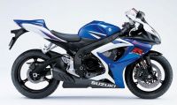 Suzuki GSX-R 750 2007 - Weiß/Blaue Version - Dekorset