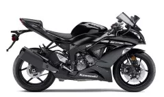 Kawasaki ZX-6R 2013 - Schwarz Version - Dekorset