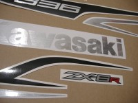 Kawasaki ZX-6R 2013 - Schwarz Version - Dekorset