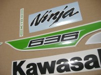 Kawasaki ZX-6R 2013 - Green Version - Decalset