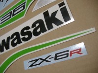 Kawasaki ZX-6R 2013 - Grün Version - Dekorset