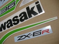 Kawasaki ZX-6R 2013 - Green Version - Decalset