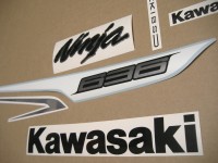 Kawasaki ZX-6R 2013 - White Version - Decalset