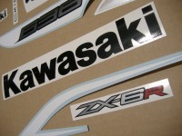 Kawasaki ZX-6R 2013 - Weiß Version - Dekorset