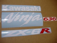 Kawasaki ZX-6R 2005 - Graue Version - Dekorset