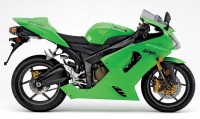 Kawasaki ZX-6RR 2006 - Grün Version - Dekorset