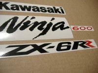 Kawasaki ZX-6RR 2006 - Grün Version - Dekorset