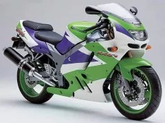 Kawasaki ZX-9R 1994 - Grün/Weiß/Lila Version - Dekorset