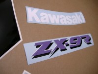 Kawasaki ZX-9R 1995 - Red/Silver/Black Version - Decalset