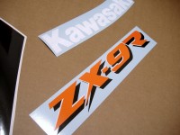 Kawasaki ZX-9R 1995 - Silber/Grün/Schwarz Version - Dekorset