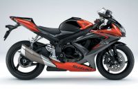 Suzuki GSX-R 750 2008 - Schwarz/Rote Version - Dekorset