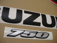 Suzuki GSX-R 750 2008 - Schwarz/Rote Version - Dekorset