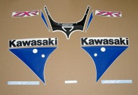 Kawasaki ZXR 750 1991 - Green/White/Blue EU - Decalset