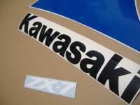 Kawasaki ZXR 750 1991 - Green/White/Blue US - Decalset (ZX-7)
