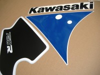 Kawasaki ZXR 750 1992 - Grün/Weiß/Blau Version - Dekorset