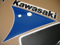 Kawasaki ZXR 750 1992 - Green/White/Blue Version - Decalset