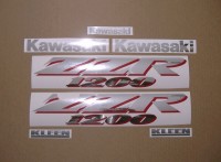 Kawasaki ZZR 1200 2002 - Silver Version - Decalset