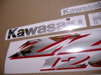 Kawasaki ZZR 1200 2002 - Silver Version - Decalset