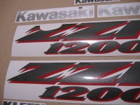 Kawasaki ZZR 1200 2003 - Silber Version - Dekorset
