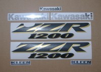 Kawasaki ZZR 1200 2005 - Dunkelblau Version - Dekorset