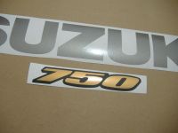 Suzuki GSX-R 750 2009 - Black/Gold Version - Decalset