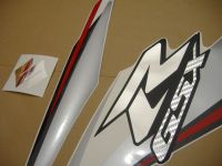 Suzuki GSX-R 750 2009 - White/Silver Version - Decalset