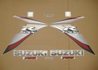 Suzuki GSX-R 750 2009 - White/Silver Version - Decalset