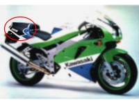 Kawasaki ZXR 750 1992 - Heckaufkleber Schwarz glanz - Soziussticker