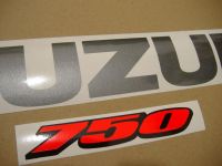 Suzuki GSX-R 750 2010 - White/Blue Version - Decalset