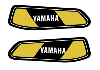 Yamaha DT400 MX 1977 Tank Aufkleber